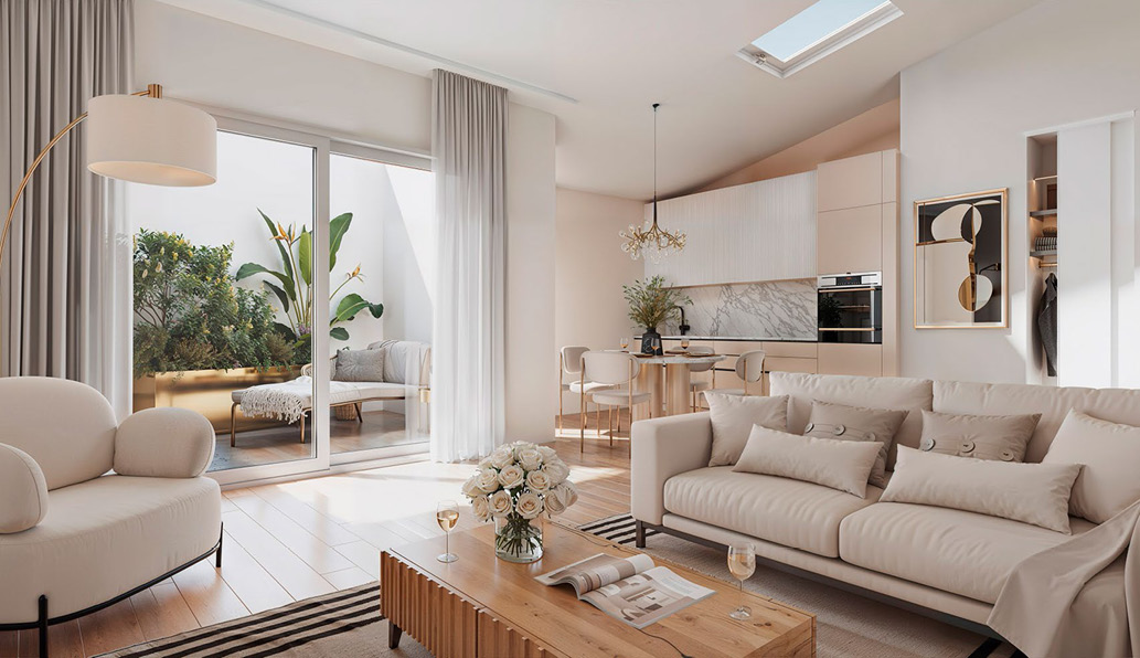 Villa Nova – intérieur d'un logement réhabilité